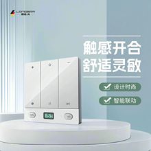 朗森墙面开关十五通道墙壁开关家用智能窗帘控制面板无线遥控器