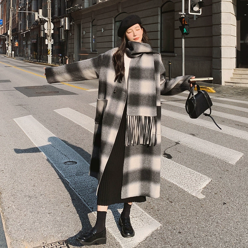 Retro double-sided winter woolen coat