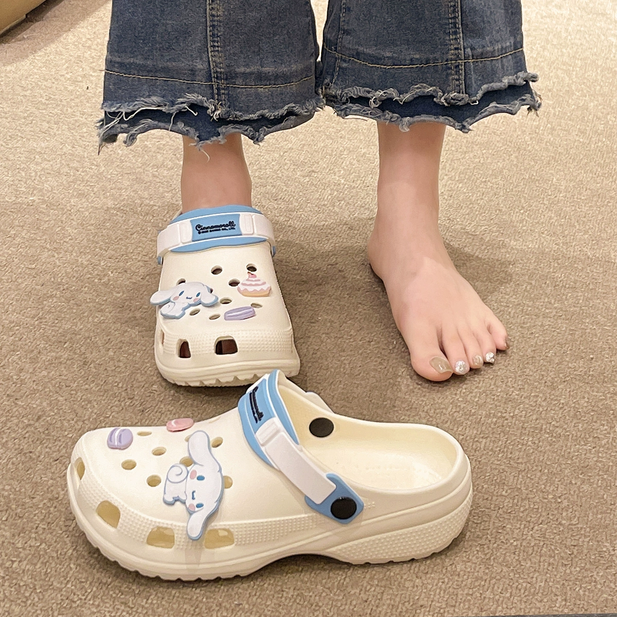 利达妮 Summer shoes, non-slip slide platform, slippers