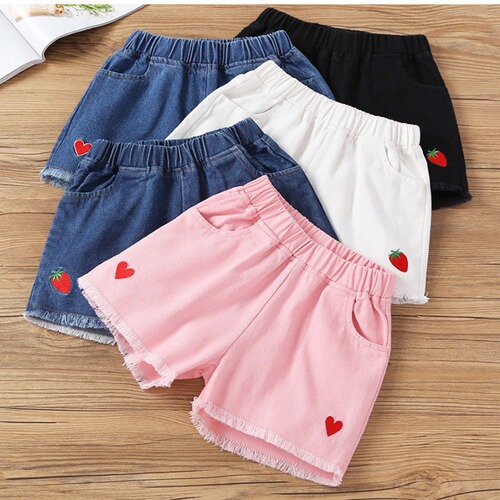 Girls' denim shorts children's summer pants short pants for kids