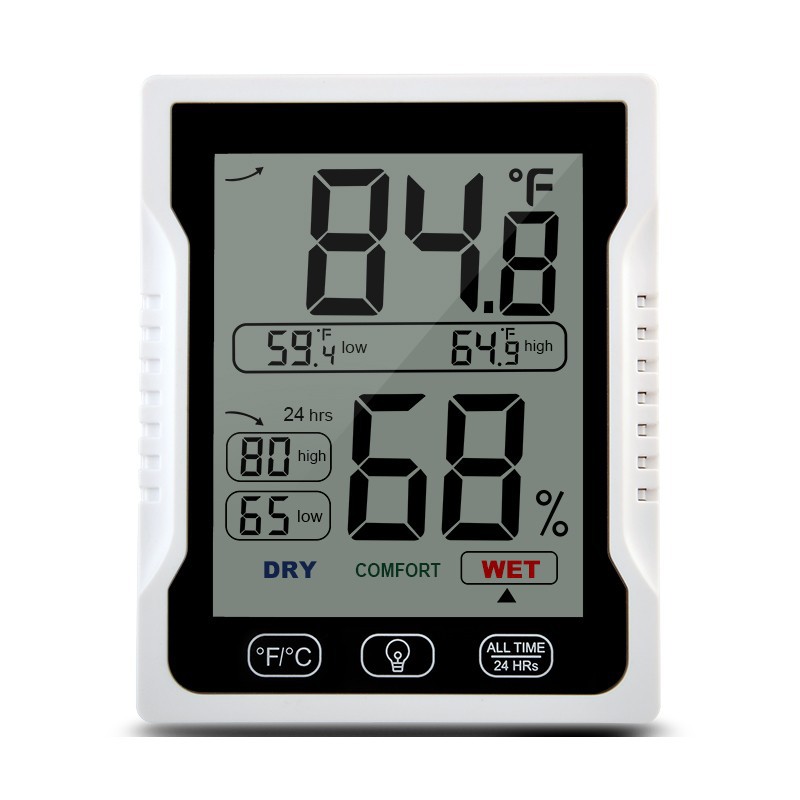 3月新品亚马逊室内电子温湿度计 温度湿度记忆 内置磁铁防潮防湿
