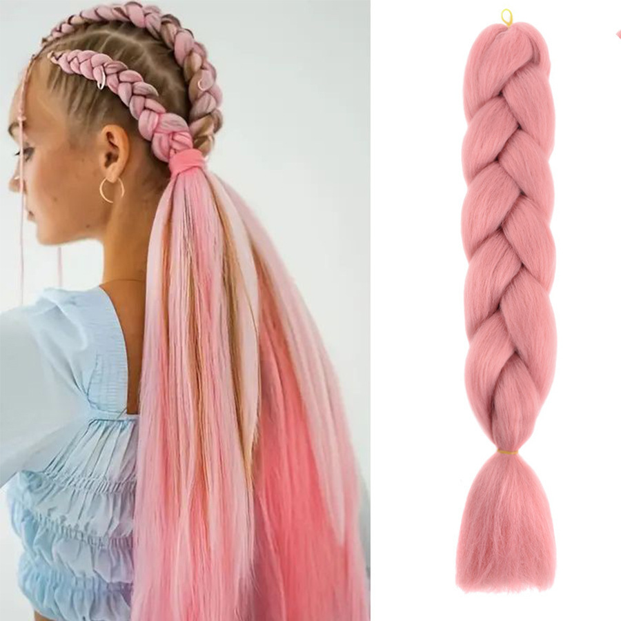 Trenzas Africanas Sintéticas de Fibra de Alta Temperatura para Crochet image 23