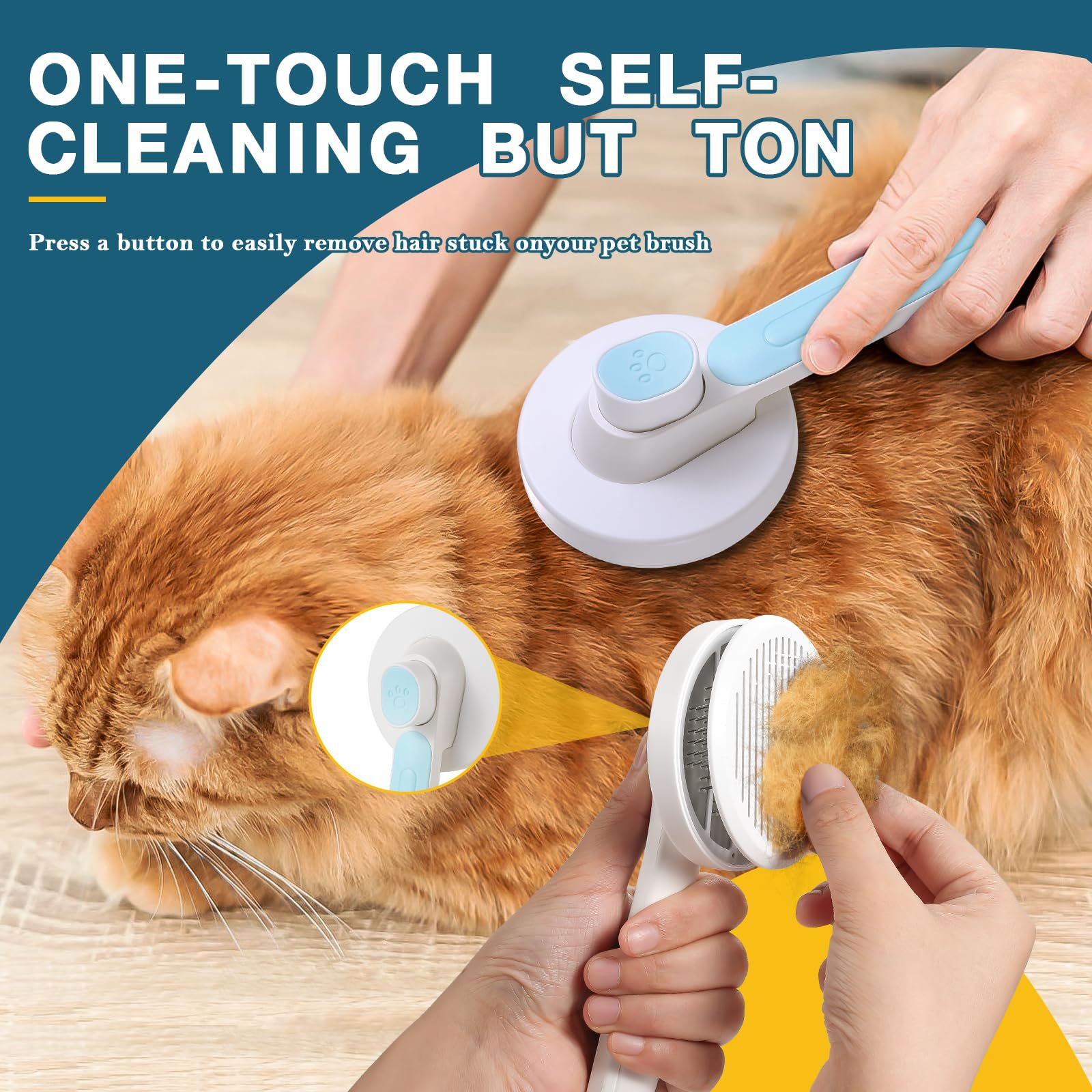 Nueva mascota de acero de aguja peine perro peine de depilación gato profesional de depilación artefacto de limpieza fábrica al por mayor