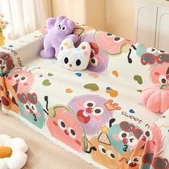 ドーパミンかわいいソファータオル防塵カバー布全包一枚式レンタルハウスカバー四季通用万能敷物