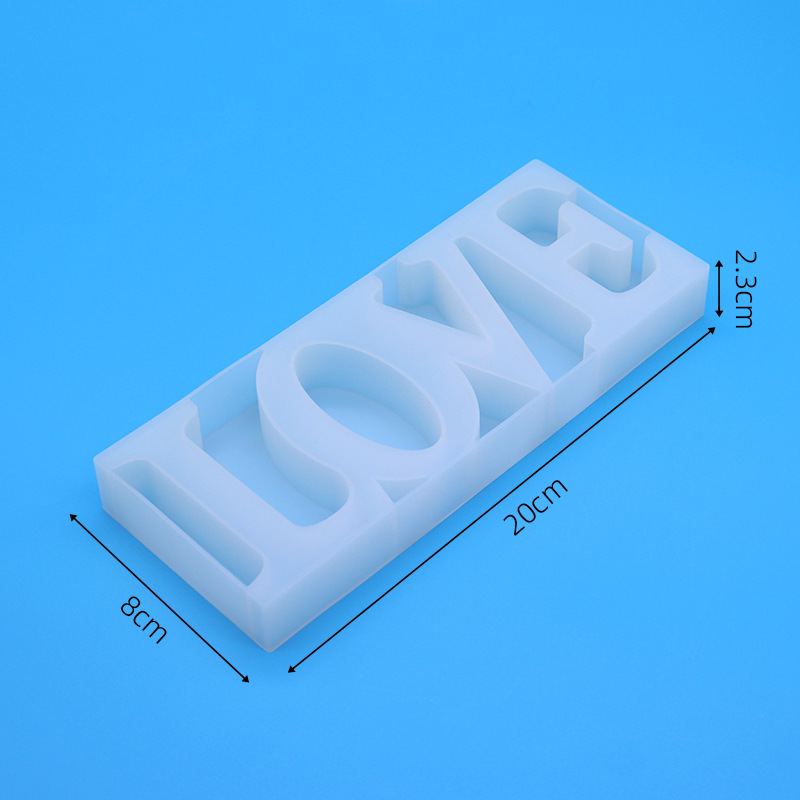 Utensilios para hornear molde para pastel letra cuadrada molde de silicona molde de inversión de bricolaje decoración gota de cristal herramienta gelificante