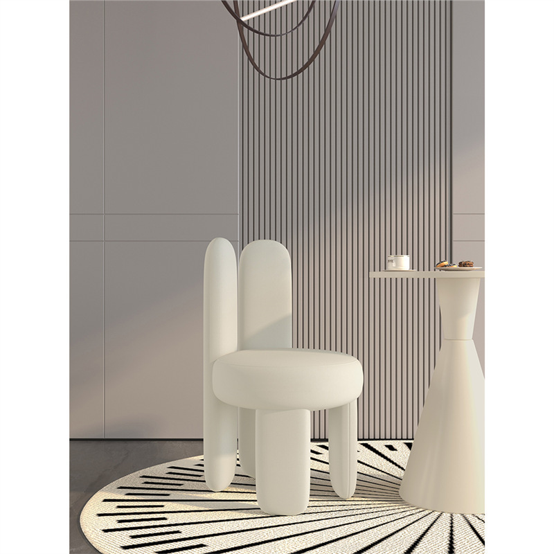 Modern Light Luxury Single Sofa Chair Home Backrest Milk Tea Shop Table and Chair Three-Piece Set Reception Negotiation Table and Chair Combination