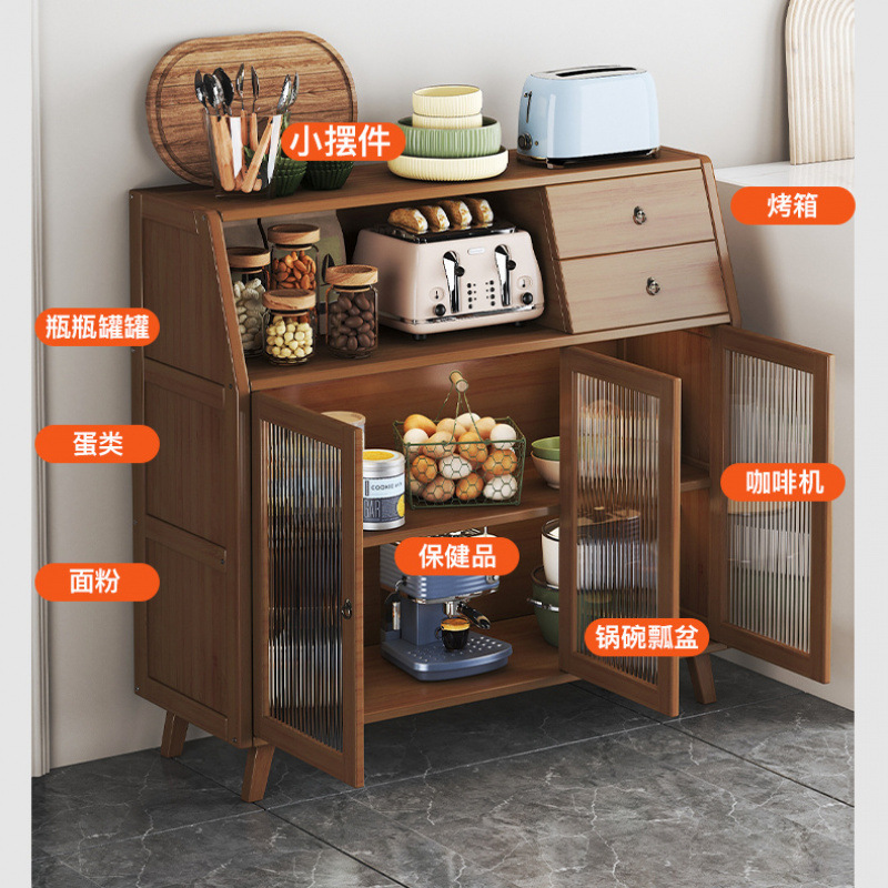 Gabinete de comedor Gabinete de vinos Gabinete de cocina simple y multifuncional Gabinete de almacenamiento nórdico Gabinete de té doméstico Gabinete de almacenamiento Salón