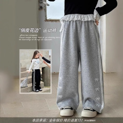 図図小象子供カジュアルパンツ2025春の新型子供服快適ストレートズボン赤ちゃん束足スポーツパンツ