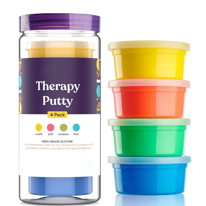 Cross-Border Hot-Selling Silicone Rehabilitation Mud Hand Treatment Sludge Decompression Toy Hand Exercise Finger Rehabilitation Training