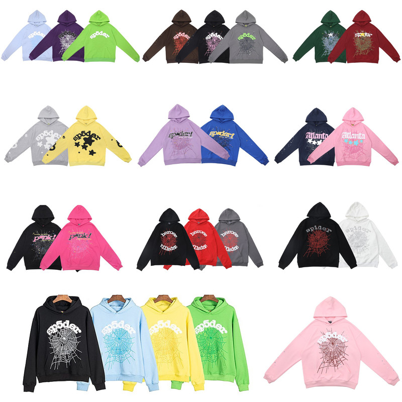 Sp5der Hoodie Cross Border American Style high quality Spider Web Foam Letter Hoodie Loose Men's and Women's suit Sp5der Hoodie Cross Border American Style high quality Spider Web Foam Letter Hoodie Loose Men's and Women's suit