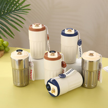 车载智能咖啡杯高颜值显示温度水杯316不锈钢保温杯男女通用水壶