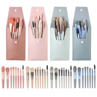 8-Piece Makeup Brush Set Small Set to Store Soft-Bristled Non-Stuck Powder Blush Foundation Eye Shadow Brush Makeup Tool Brush Mini