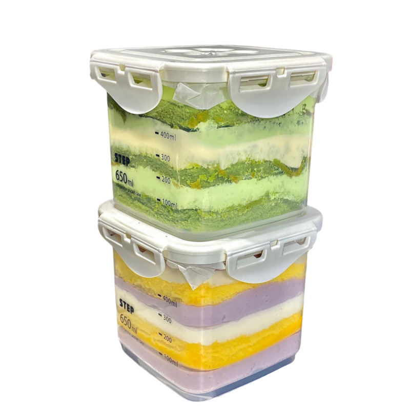 LOGO imprimible caja de embalaje de pastel de mousse lata de queso lazanas sellado caja de embalaje de soda tirami reciclable