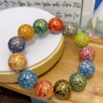 高品质非遗大漆手串多宝螺纹满甸佛珠手持文玩手串