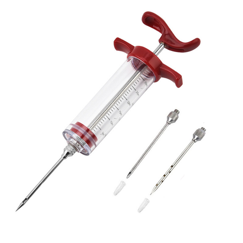 Jeringa para marinar carne de pavo, herramienta de cocina para barbacoa, saborizante para carne de pavo, herramientas de cocina para barbacoa