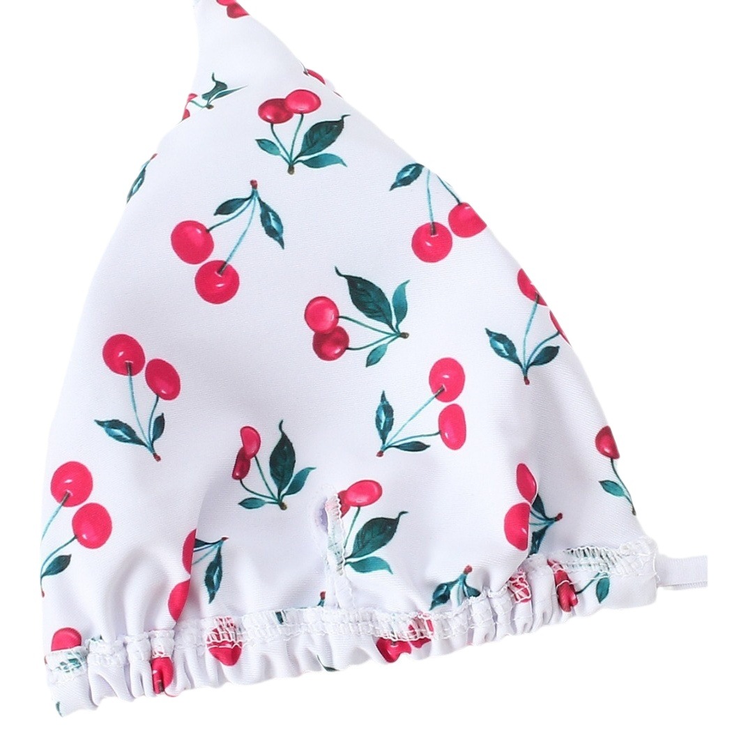 Cherry Print fresh little women's swimsuit European and American Foreign trade ins style popular swimsuit cross-border European and American bikini