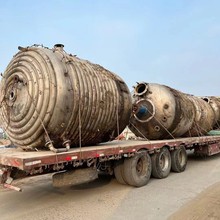 二手1-20噸不銹鋼盤管反應釜 真空攪拌釜 5噸電加熱搪瓷反應釜