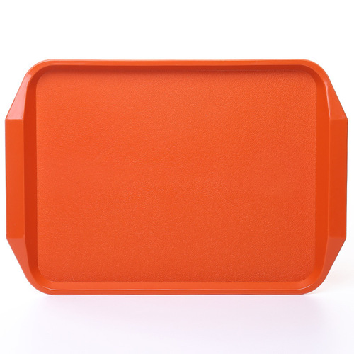 Thickened commercial plastic non-slip tray Chinese rectangular fast food plate hotel tableware KFC canteen meal plate