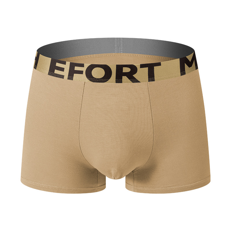 Ropa interior de hombre de algodón puro 7A Bóxer de entrepierna inferior de cordyceps antibacteriano para niños Pantalones bóxer de cintura media cómodos y transpirables para hombres lote