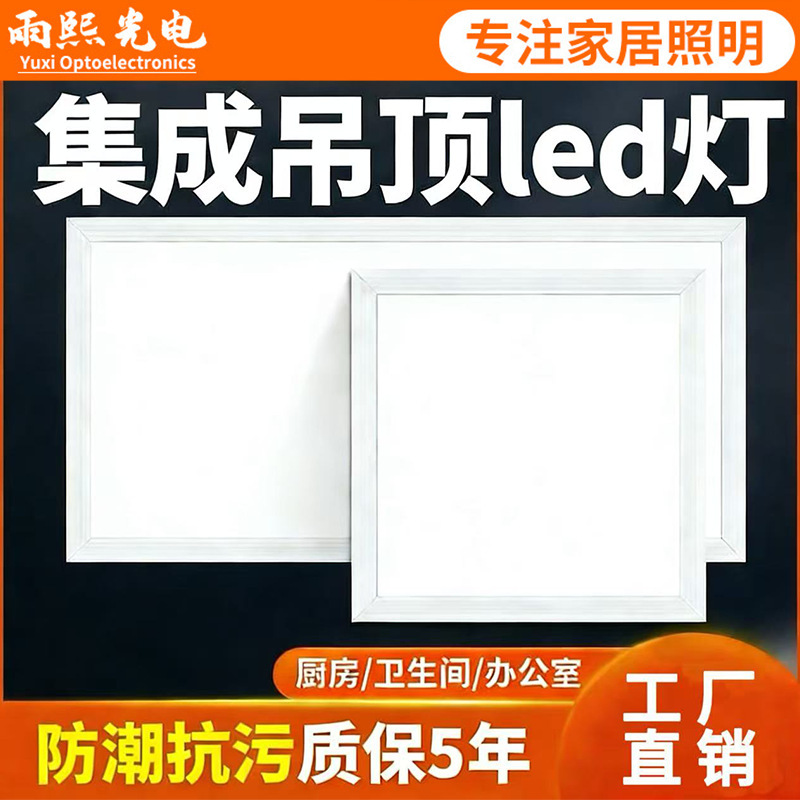 Bathroom Integrated Ceiling Led Light, Embedded Kitchen Ceiling Panel Light, Aluminum Ceiling Light for Kitchen and Bathroom