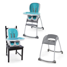 Baby High Dining chair便携式可折叠宝宝餐椅 可坐可