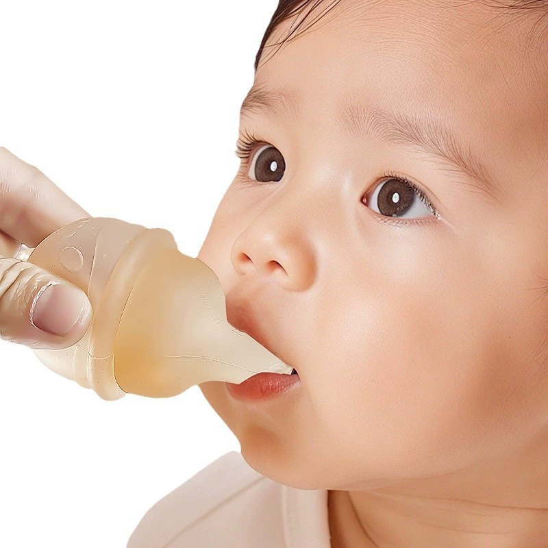 V-Coool two-in-one silicone manual squeeze feeder fruit and vegetable choking anti-pacifier water feeder