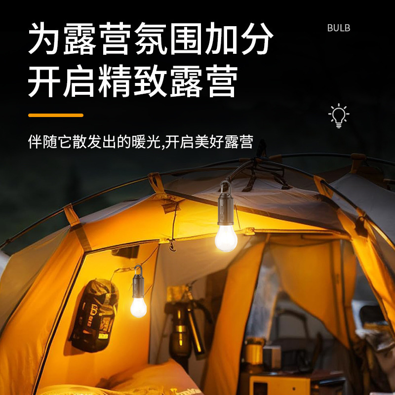 新款跨境太阳能充电球泡灯暖光钨丝灯泡户外露营氛围灯应急照明|undefined