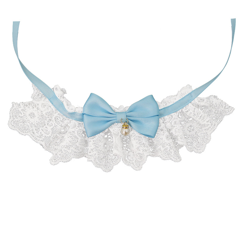 2025 nuevo collar de mascota lindo gato pequeño y medio collar de joyería perro campana corbata al por mayor