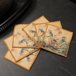Thickened Absorbent Tea Towel National Fashion Deerskin Velvet Tea Towel Tea Table Tea Tray Tea Cup Cloth Cushion Tea Ceremony Tea Set Accessories
