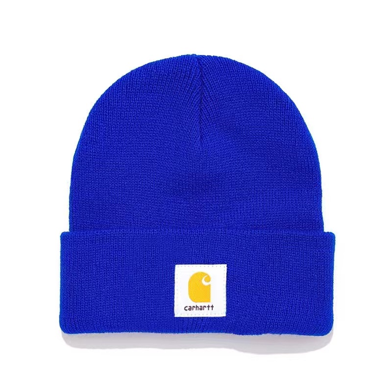 Otoño e invierno bordado para hombres y mujeres CARHARTT sombrero de punto al aire libre casual todo partido cálido frío sombrero adecuado para los desplazamientos diarios