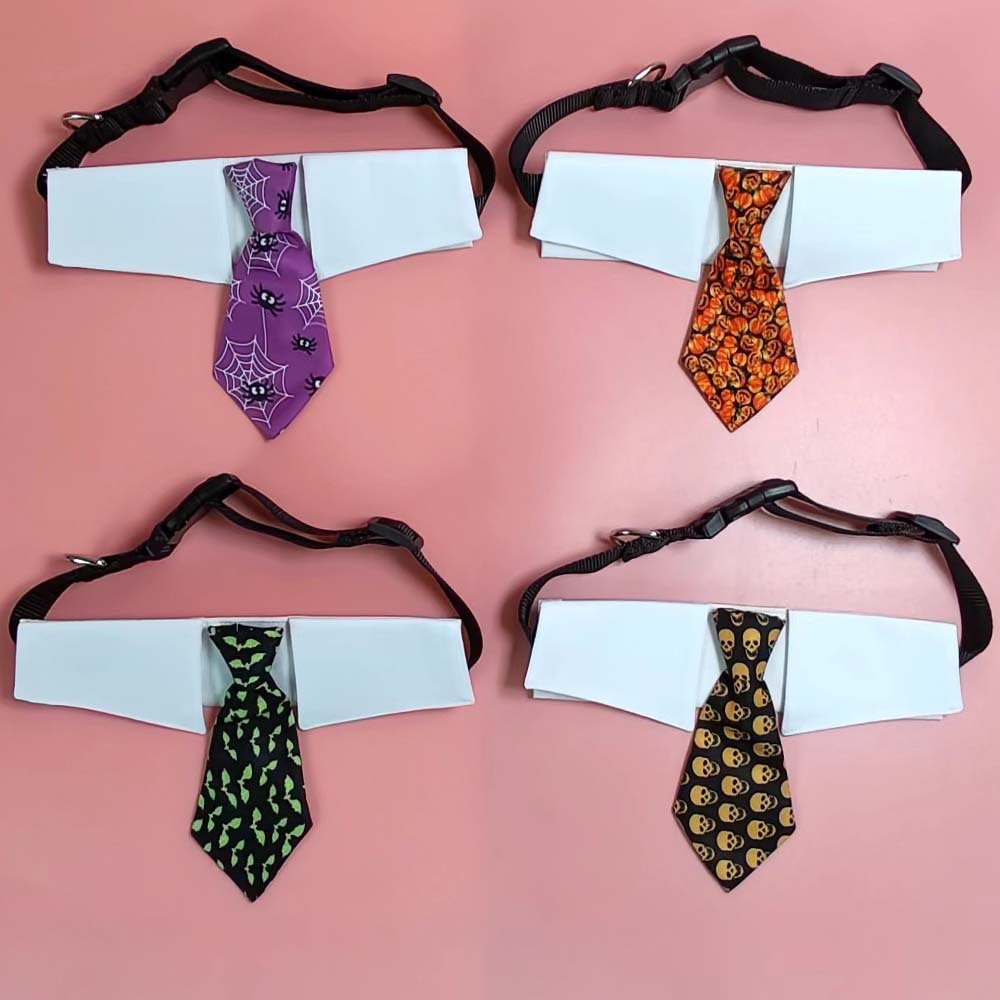 Tanpopo transfronterizo perro guapo estilo británico Halloween PET tie ropa perro corbata accesorios al por mayor