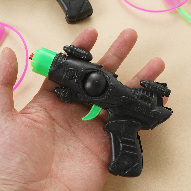 Juguete de fábrica al por mayor bambú libélula pistola catapulta Frisbee platillo volador niños avión Gyro