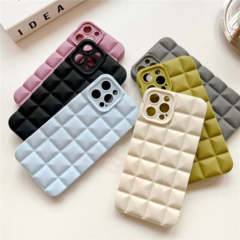 Fashion Lingge Tpu   Phone Cases display picture 1