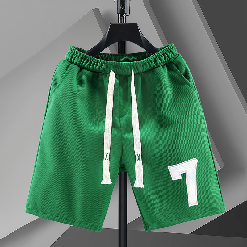 Pantalons d'été pour hommes, amples, tendance et beaux, nouveaux facteurs, tricotés numériques, à lacets, demi-short américain, 2023_voghion.com