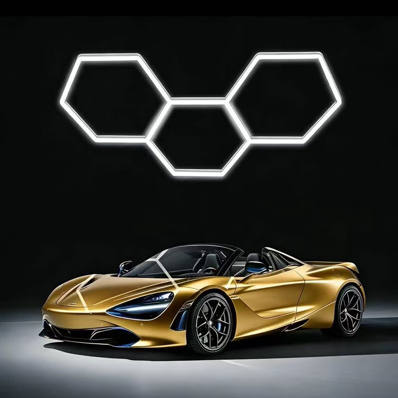 Hexagonal Car Detailing Light Led Nine-Grid Light Showroom Dust-Free Cross-Border Honeycomb Light Hexagonal Car Detailing Light Led Nine-Grid Light Showroom Dust-Free Cross-Border Honeycomb Light