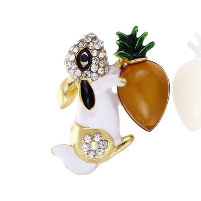 Dog, Horse, Penguin Brooch, Enamel | Yaxa sancaqları - style-7