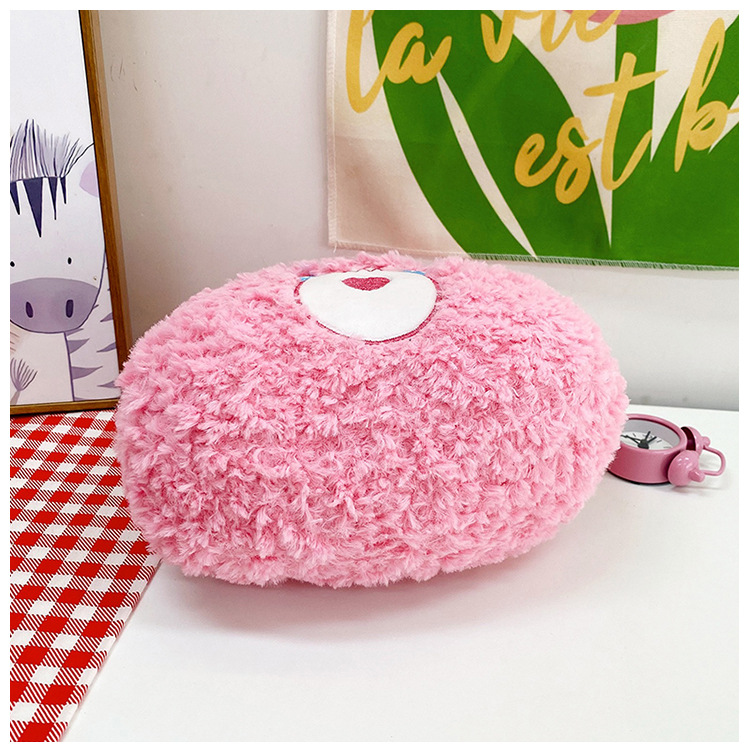 Kid's Women's Plush Animal Cute Oval Zipper Handbag display picture 4