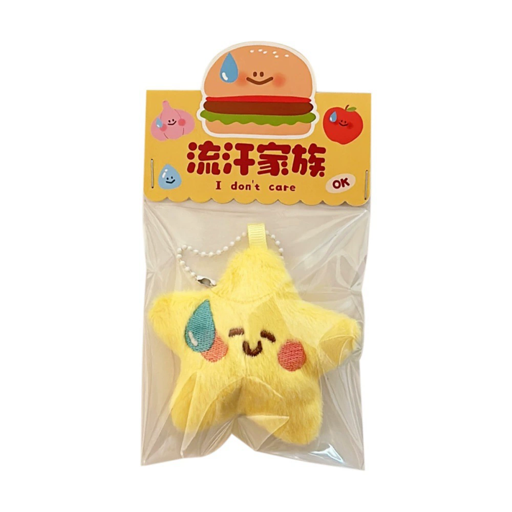 Cute Doll Pendant Keychain Brooch, Plush Mini Charm, 4×5.5×2.5 cm, 33 g