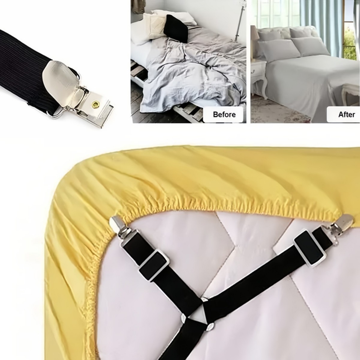 4pcs botón ajustable antideslizante fijo ropa pantalones pie de ventana fijador de sábanas multifuncional en stock