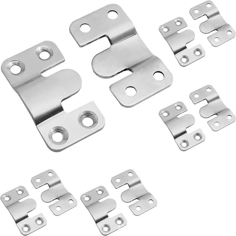 Z-clip embedded bracket heavy-duty photo frame hook interlocking photo frame hook picture display wall hanging hardware
