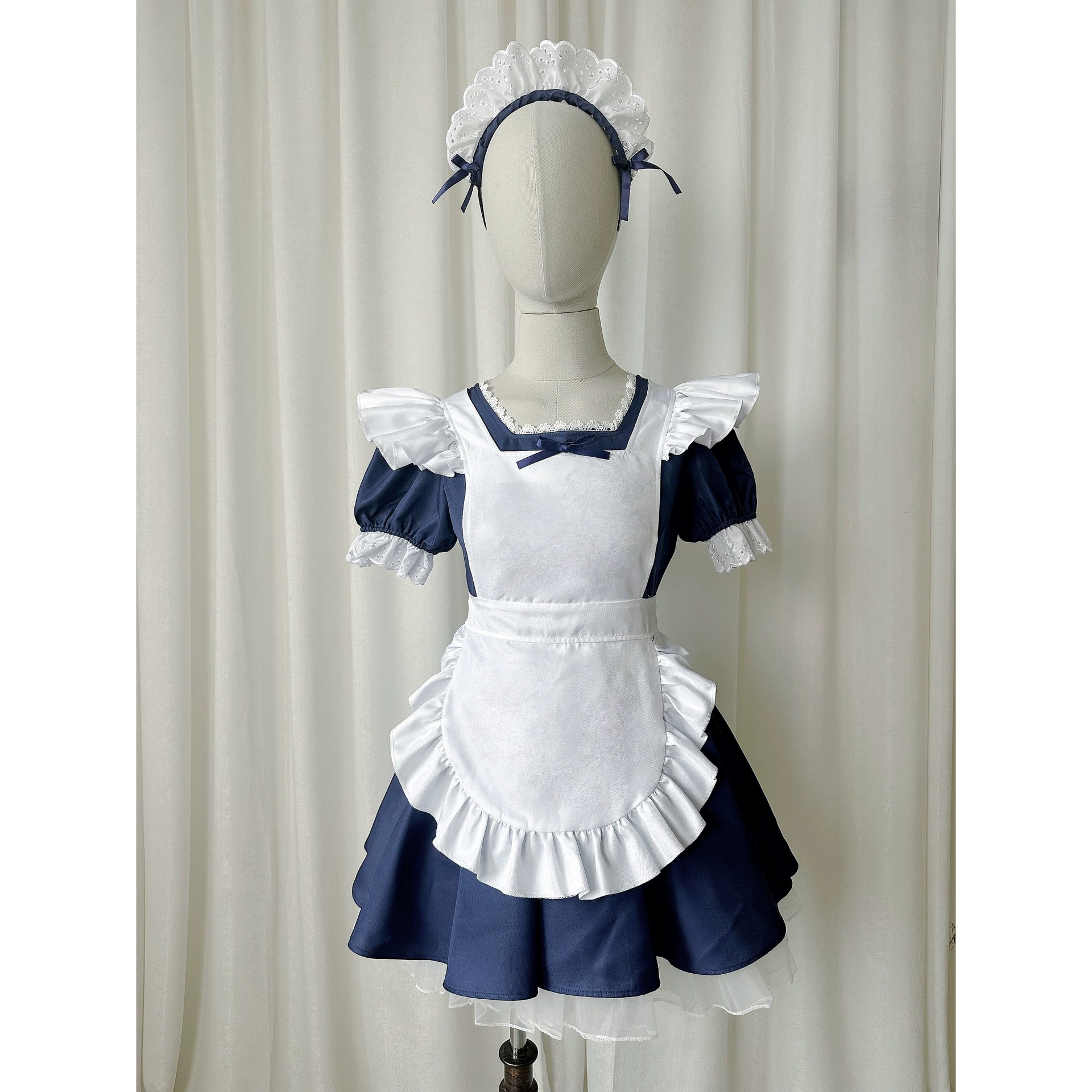 Симпатичная японская горничная Лолита COS ангел горничная супер милая собака короткое кафе платье горничной
