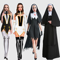 万圣节丧尸修女服装成人复活节邪恶派对制服圣母玛利亚歌剧合唱服