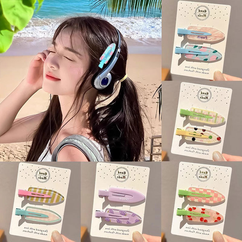 Una abrazadera de cabello lateral frisa tocado para mujeres 2025 nuevo frente abrazadera de cabello rotura abrazadera de cabello sin rastro abrazadera de boca de pato