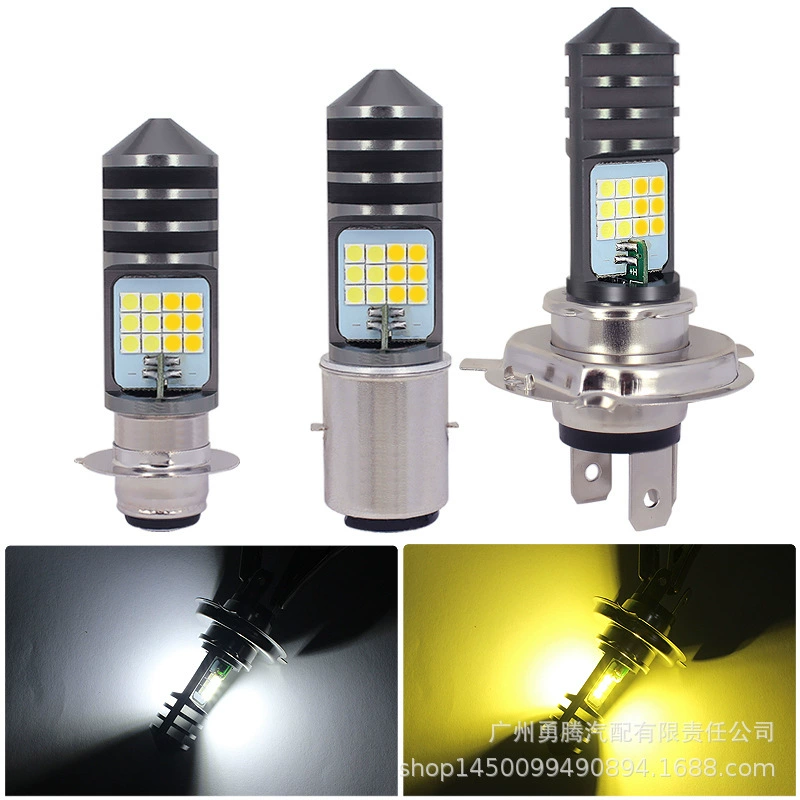Новое мотоциклетное электрическое транспортное средство H4 H6 PX15D 3030 24LED одно-кисть двойные когти тройная коготь передний свет высокой мощности
