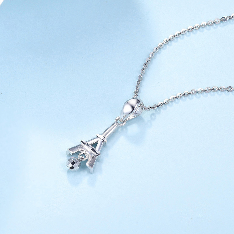 铂金pt999吊坠铁塔