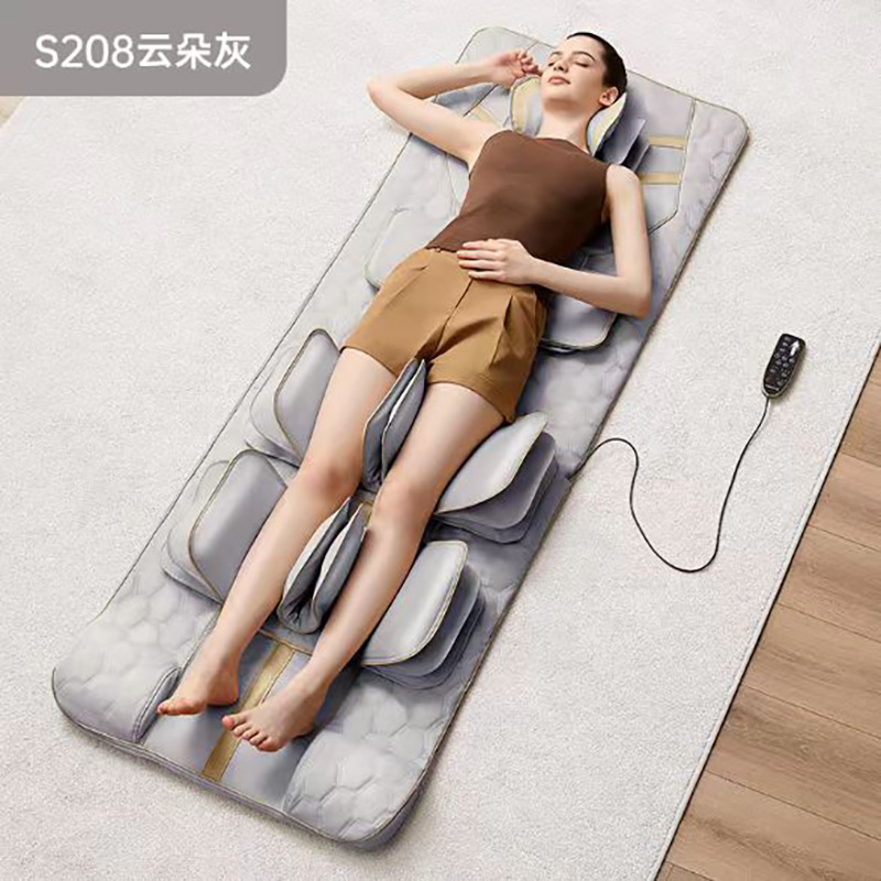 西屋S208マッサージパッド新型家庭用ミニ頚椎ウエストバック空気波全身マッサージストレッチパッド|undefined