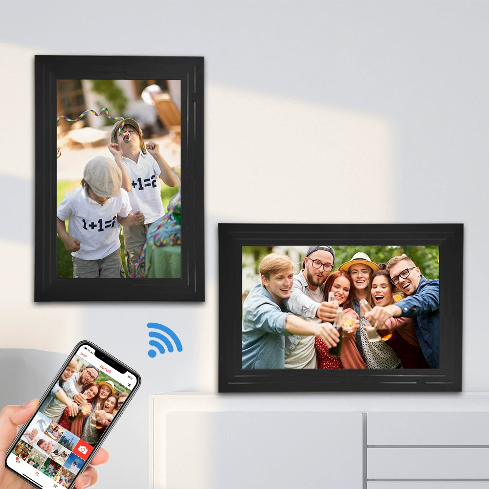 Система Uhale 10-дюймовая умная Wi‑Fi сенсорная цифровая фоторамка с облачным хранением, цифровая фоторамка, фабричная поставка