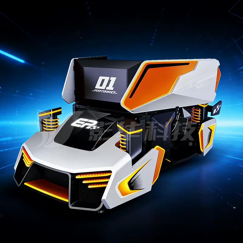 vr三屏动感赛车游戏机大型9d模拟F1汽车一体机电玩游艺体感设备