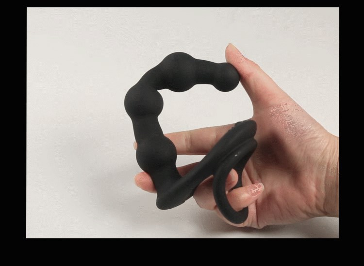 Remote-Controlled Wearable Dual-Insertion Vibrating Ring with Anal Beads and Dildo — detail image 11