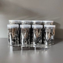 亚马逊专供黑色长尾夹燕尾夹反尾夹组合套装办公文具夹票夹批发